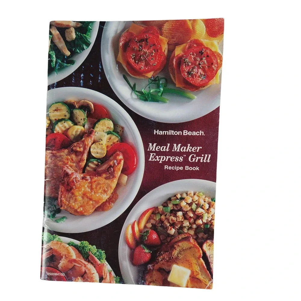 Hamilton Beach Meal Maker Express Grill Recipe CookBook Bilingual French English